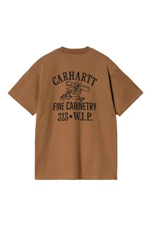 S/S Cabinetry T-Shirt in cotone marrone CARHARTT WIP | I03477908W